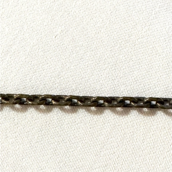 MCM Necklace ,Chain PeriwinkleGreen,Rose,MetalChain Cabachon&Glass - Picture 5 of 6